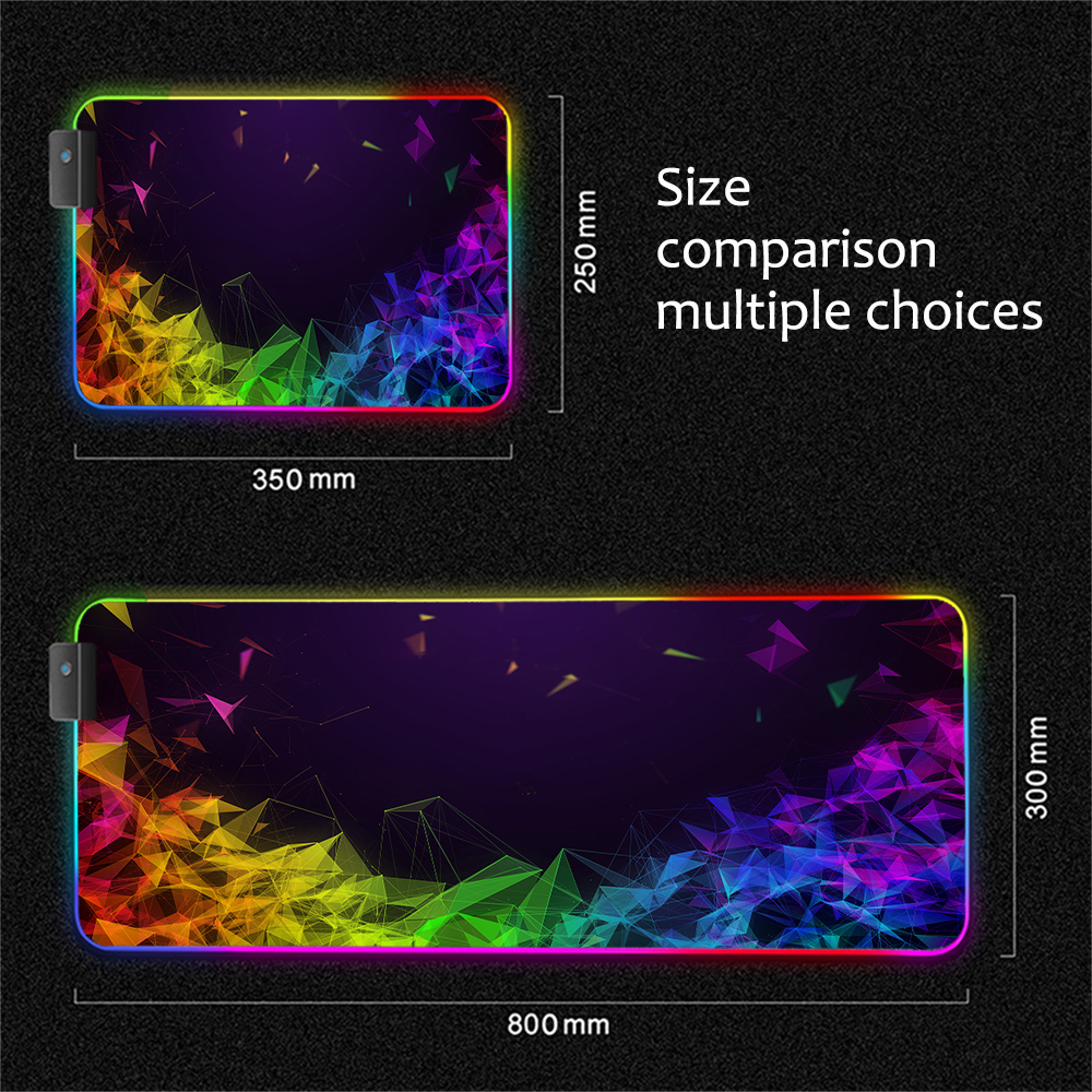 Ergonomic Luminous Mouse RGB Mouse LED Gaming Large Office Desk Pad | 3500+ Sold - View 4 of 8 | BigMoetsy
