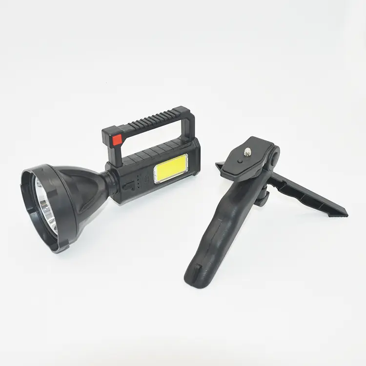 Outdoor Camping Flashlight With Bracket Searchlight COB
