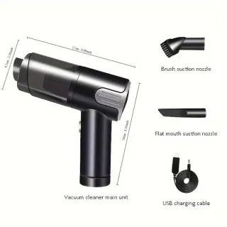 Wireless-silver Car Vacuum Cleaner Wireless Usb Charging Car Vacuum Cleaner Home Handheld Mini Desktop Vacuum Cleaner Portable