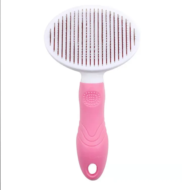 Pet Cleaning Supplies Automatic Hair Removal Comb Pink - Shop at LoveMi