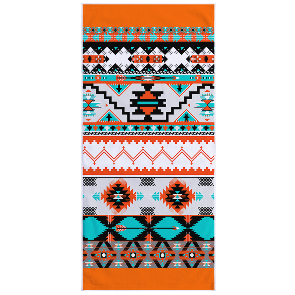 Microfiber Square Print Beach Towel