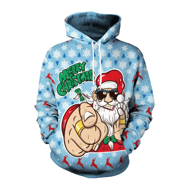 Elk Christmas Animal Print Couple Hooded Sweater Sb101101 Xl - Shop at LoveMi