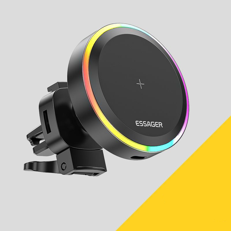 Mobile Phone Wireless Magnetization Car Mount 3