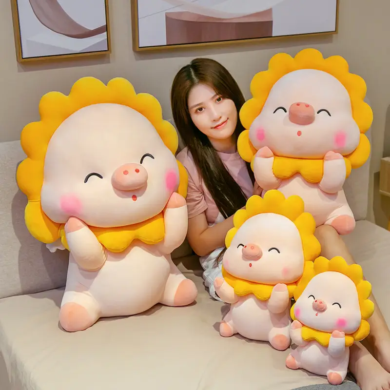 Creative Cute Sun Pig Rag Doll Plush Toy