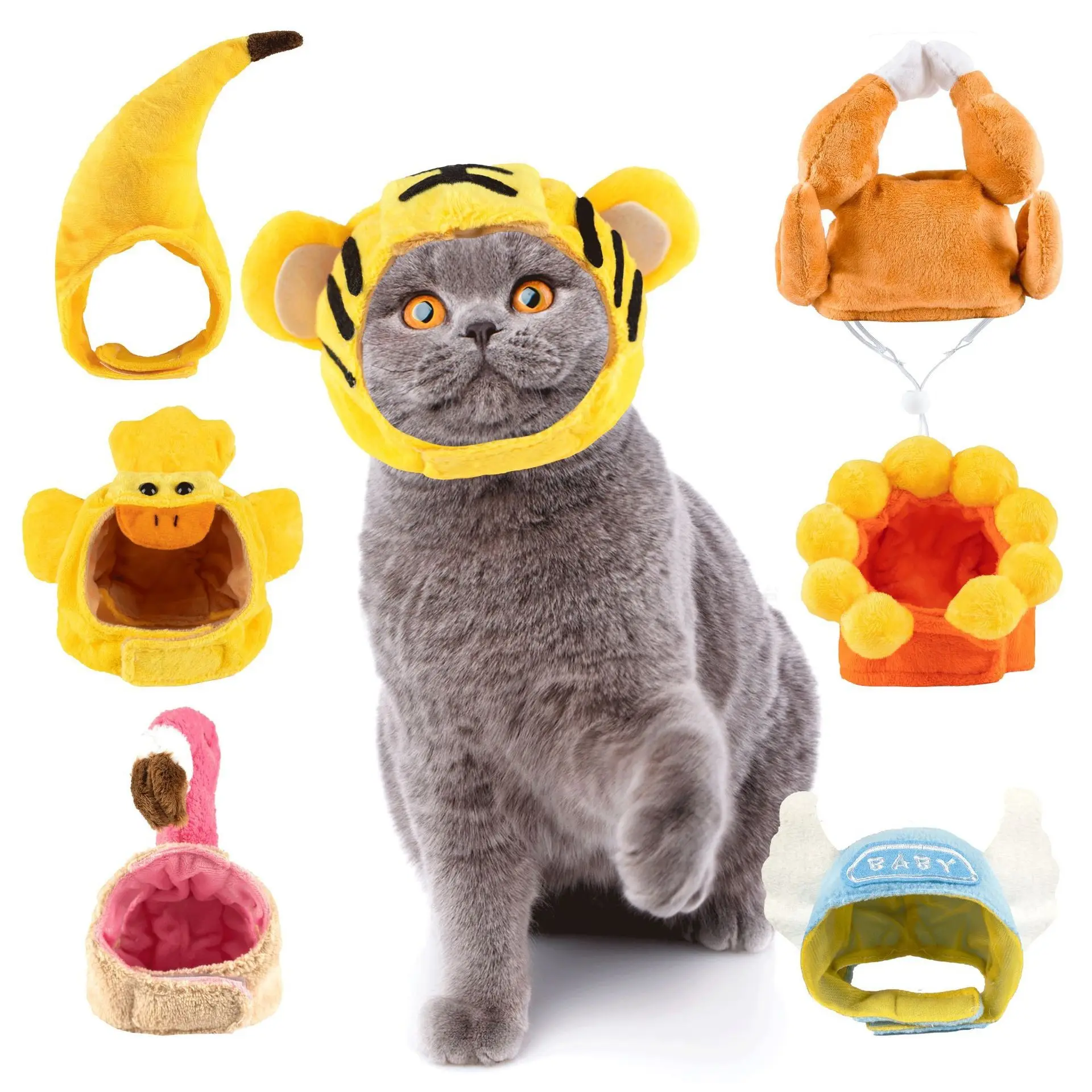 Cartoon-Shaped Dog Headgear Cat Hat Cross-Dressing Party