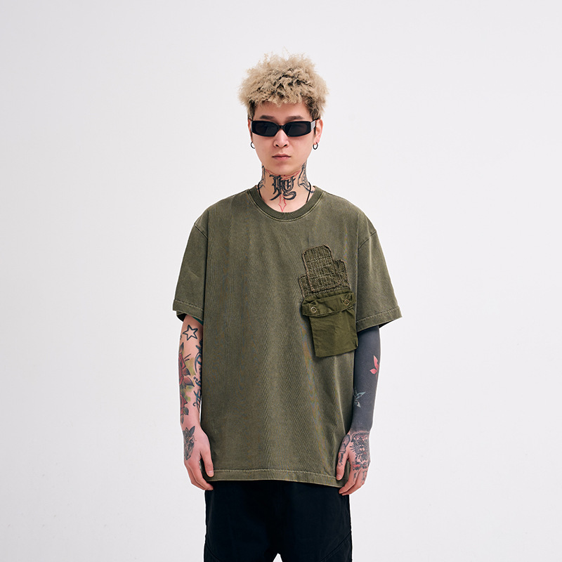 Batik Short Sleeves Plus Fat To Increase Fat Size Tide