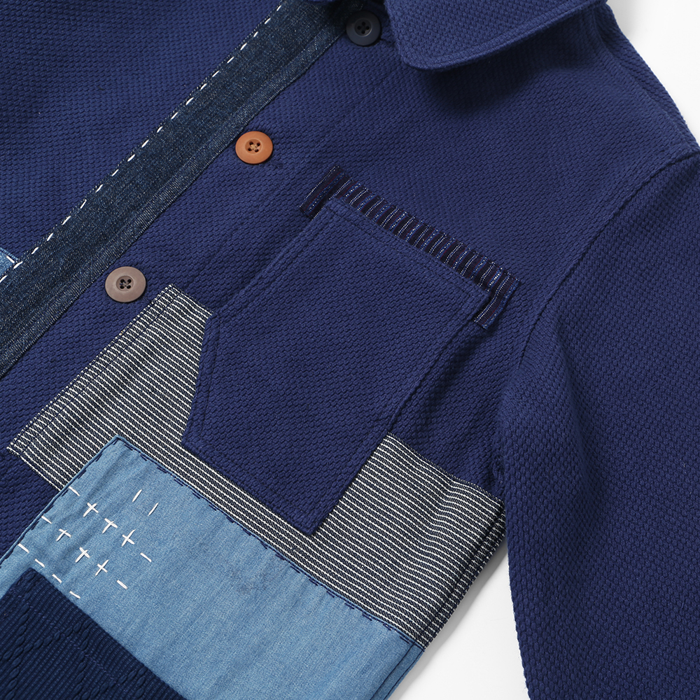 Japanese Retro Handmade Thorn Patchwork Jacket