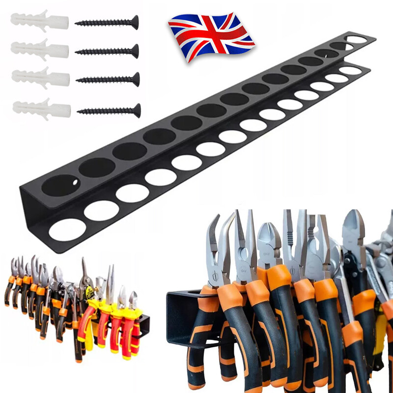 Wall Mount Holds 14 Screwdrivers Tool Rail Rack Holder Screwdriver Organiser — image 4