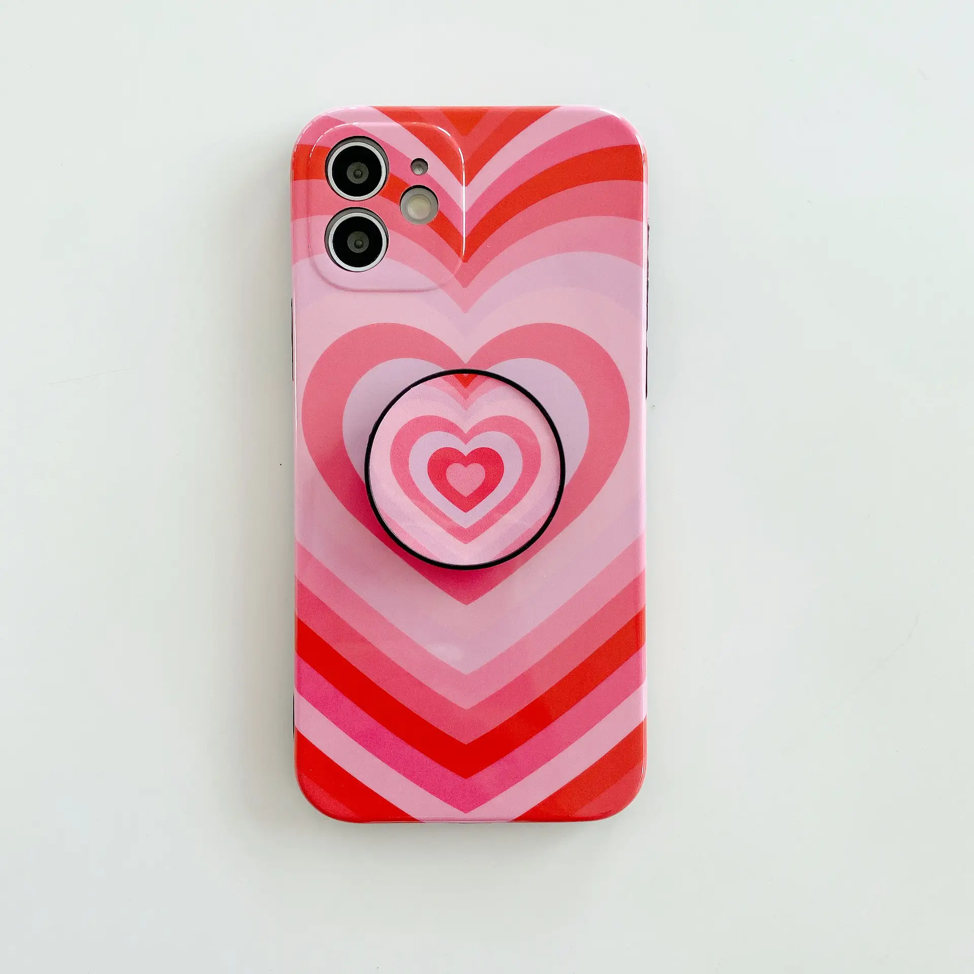 Diagonal Mobile Phone Case Net Red Love Lanyard Soft
