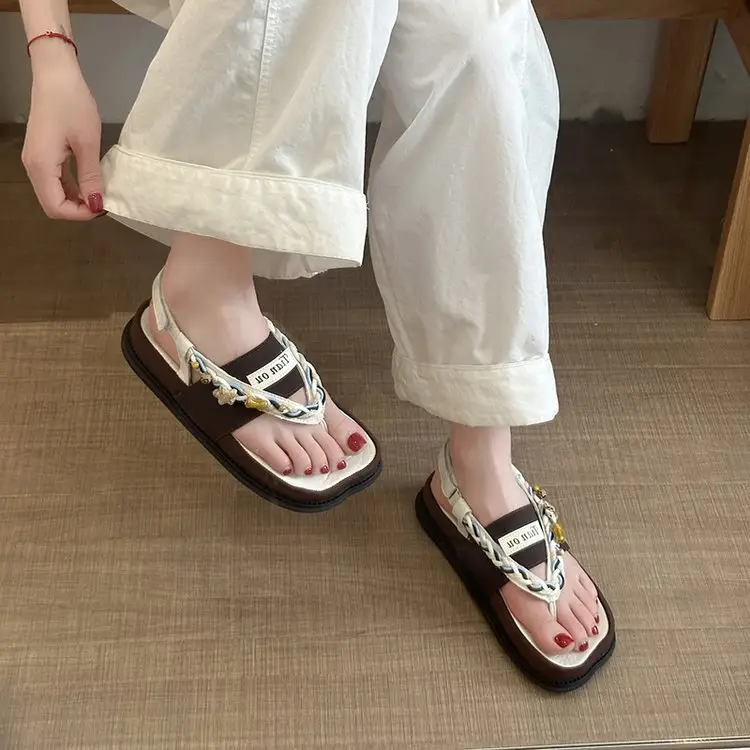 2026 Summer Women's Fairy Style Platform Thong