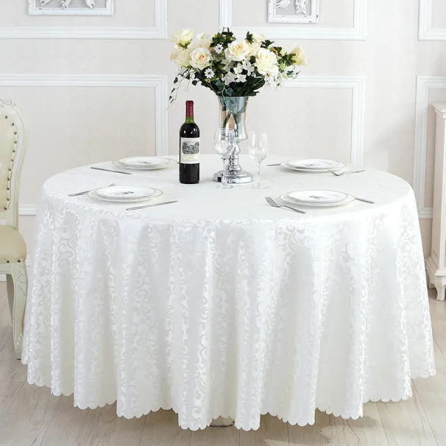 Hotel Restaurant Meal Cloth Custom Round Table Tablecloth White - Shop at LoveMi