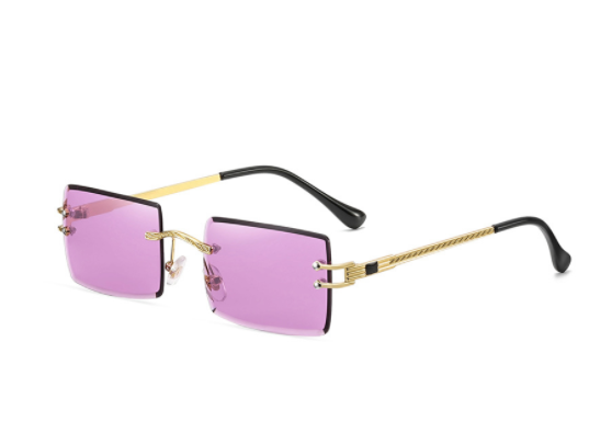 Gold frame purple C7