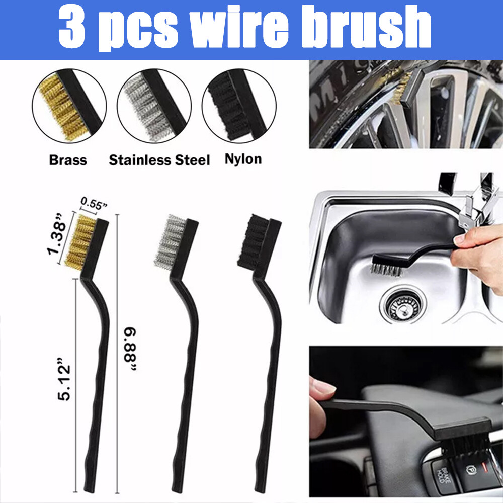 40PCS Car Detailing Brush Set Soft Brush Interior Wheel Valet Pro Cleaning Kit 11