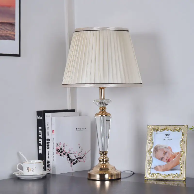 Crystal Table LampDesk Bedside Lamp LED Modern