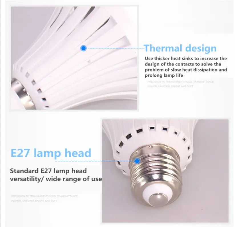 LED emergency bulb lamp 5w 7W 9W