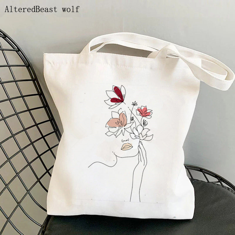 Zipper Polyester Cotton Canvas Shopping Tote Bag
