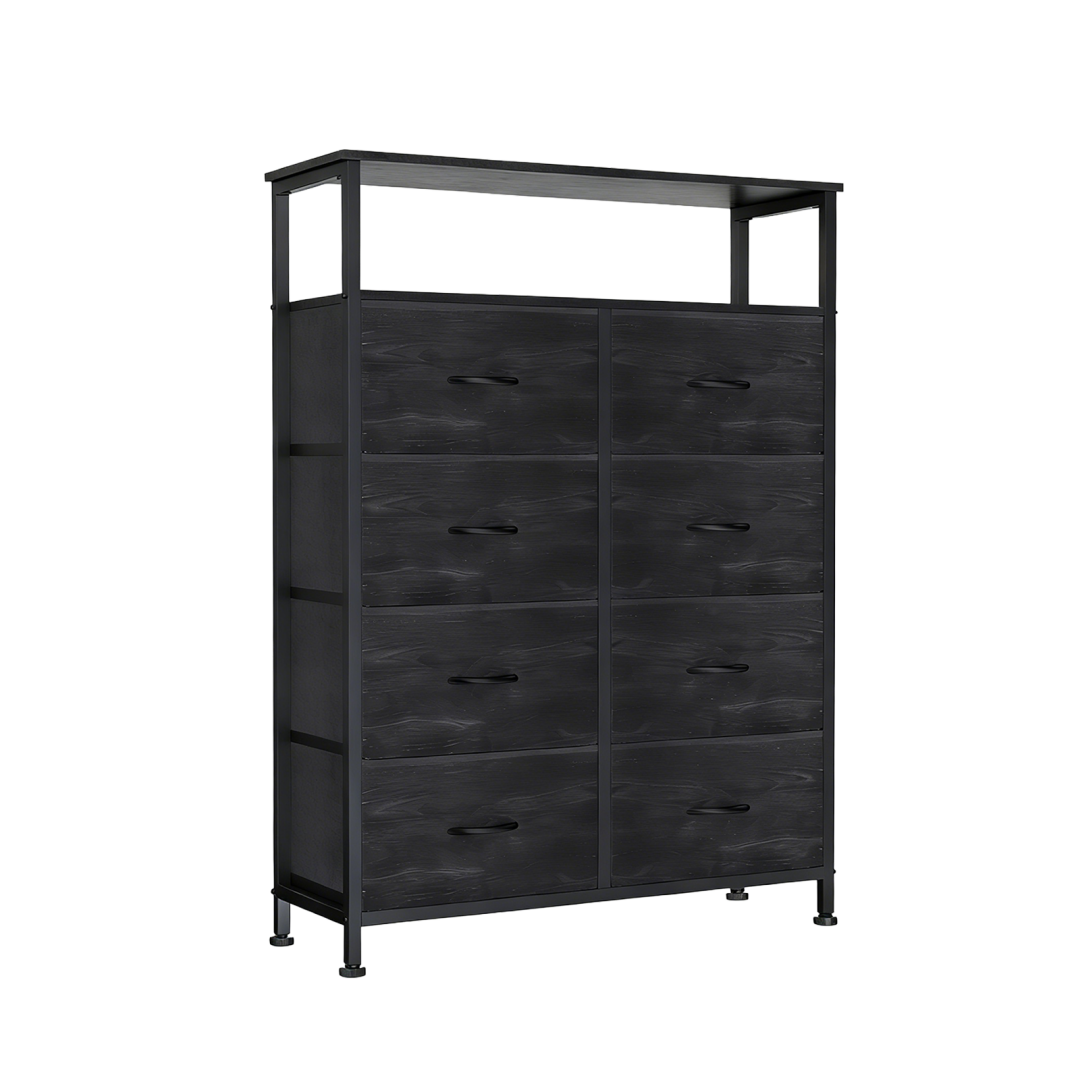 8-Drawer Fabric Dresser With Open Shelf, 45.9-inch Tall Storage Cabinet For Bedroom Closet Organization image 33