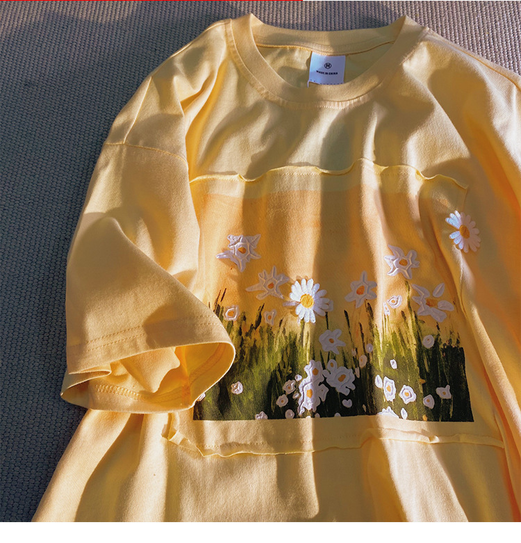 Vibrantly Painted Youth Trend Short Sleeves