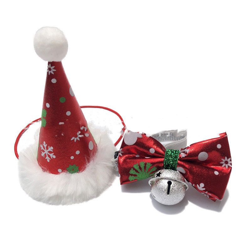 Christmas hat bow tie