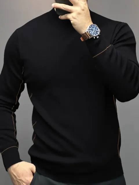 GentleKnit Contrast Sweater