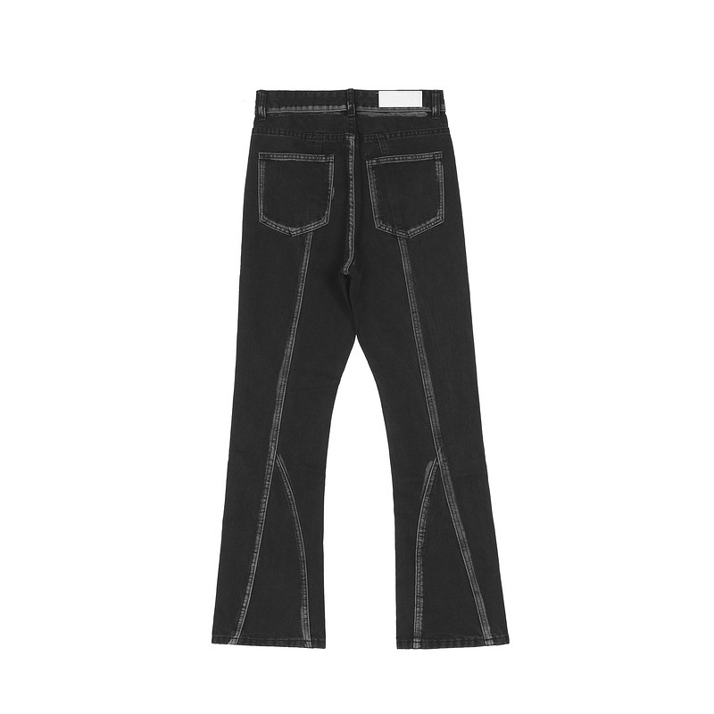 Title 1, Yeni Yırtık Yıkanmış Retro Mikro Flare Jeans