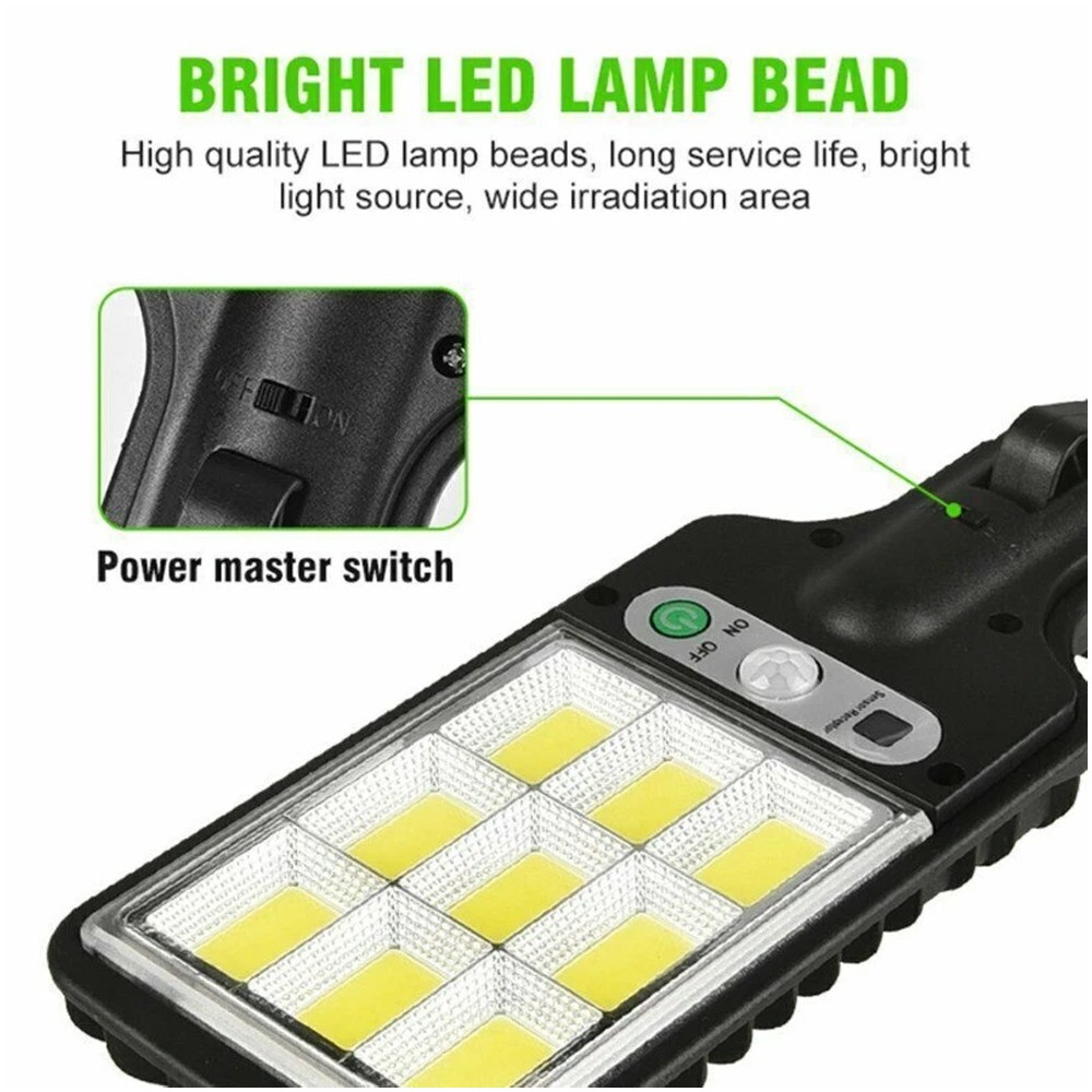 4PCS 6000W LED Solar PIR Motion Sensor Wall Light Security Garden Lamp WRemote — image 7