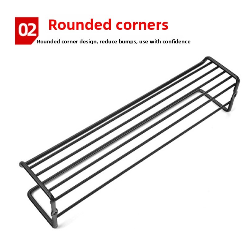 4PCS Spice Herb Jar Rack Holder For Kitchen Door Cupboard