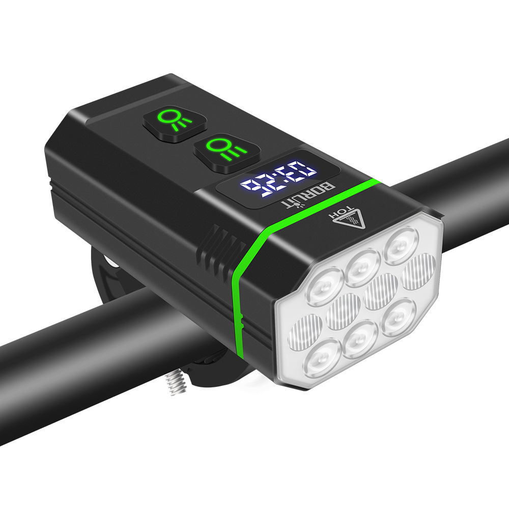 BROUIT 10 LED Bicycle Bike Lights Rechargeable Front Lamp Ultra Bright Headlight