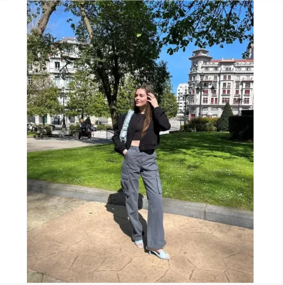 Women's Fashionable Casual And Versatile Work Pants - Blue