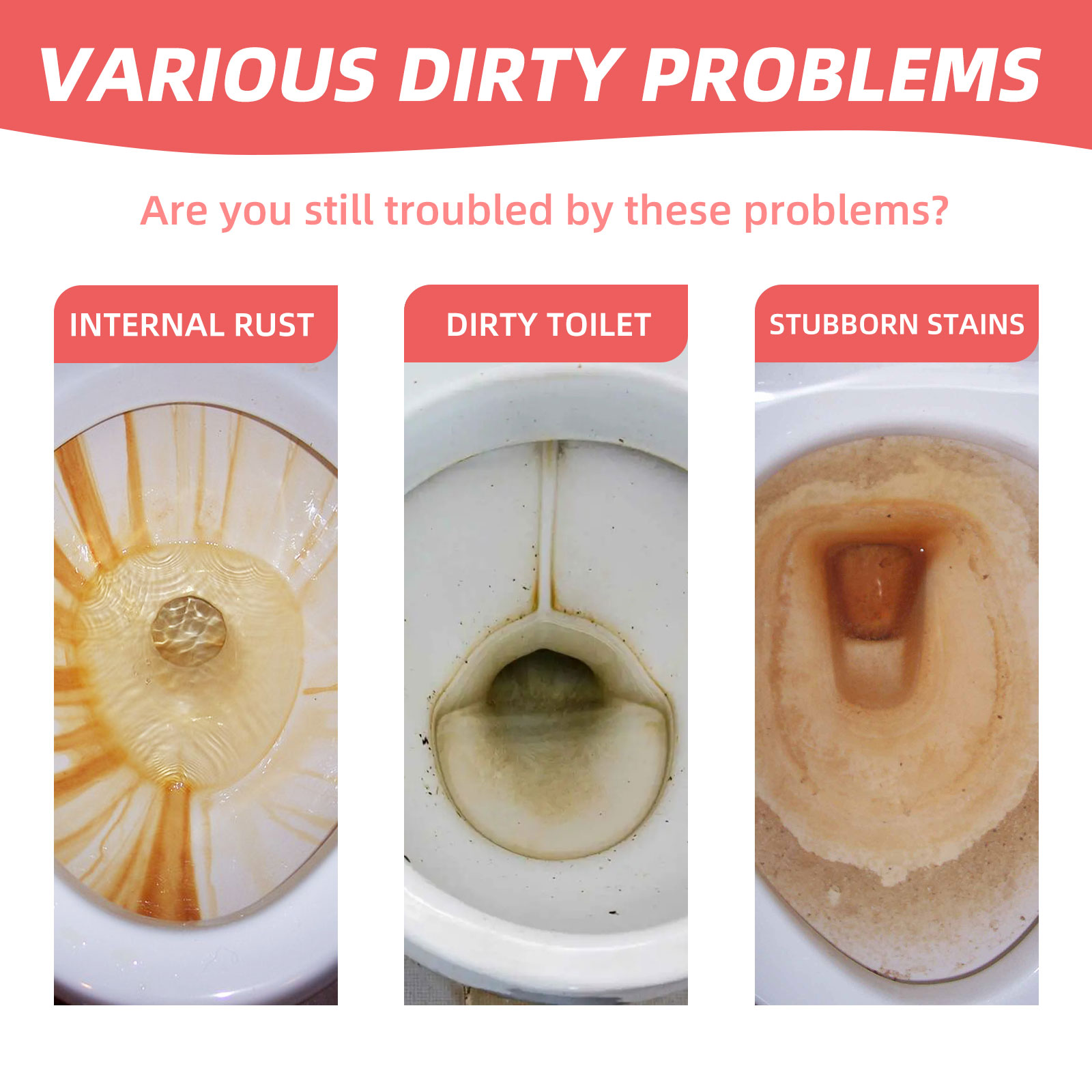 Jakehoe Toilet Effervescent Tablets Toilet Cleaner Cleaning Odor Yellow Stains Dirt Urine Stains Toilet Cleaning Tablets image 3