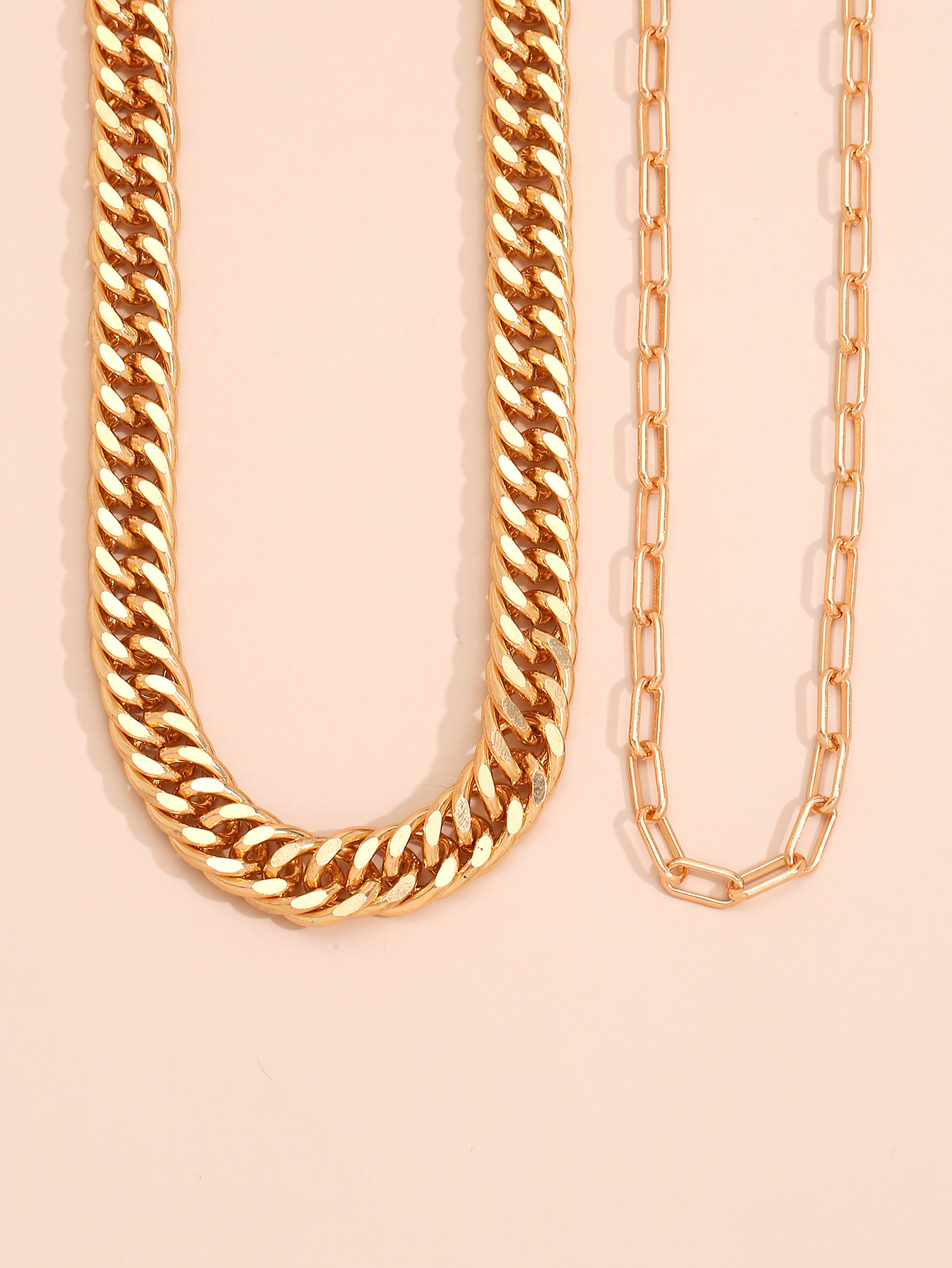 Simple And Fashionable Solid Color Metal Irregular Clavicle Chain