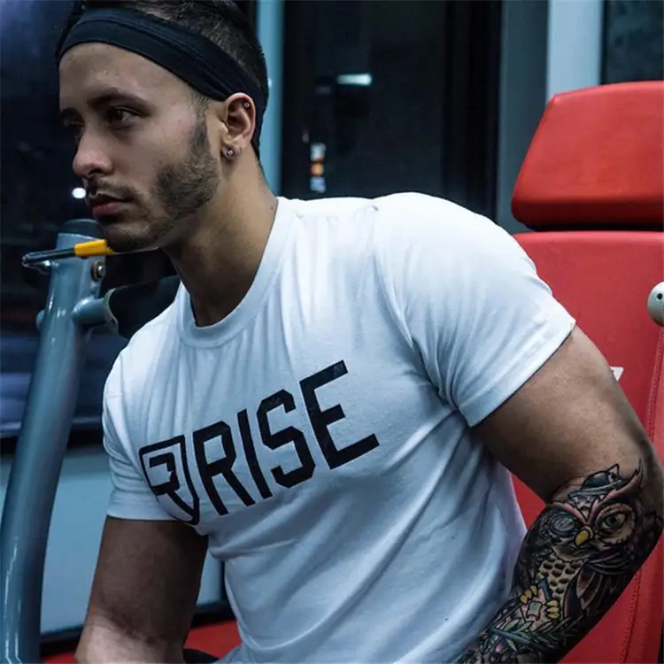 Fashion T-shirt Men's Summer Slim Sports Running Training