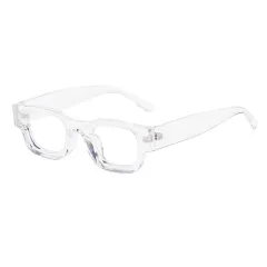 Hip Hop Punk Kuzma Polarized Sunglasses - Transparent White Anti Blue C8 - View 1