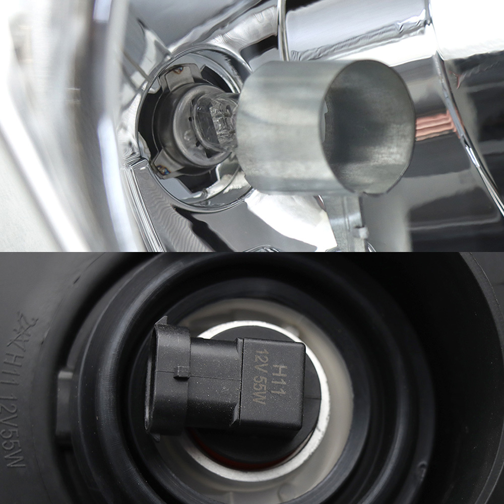 Chrome Headlights Compatible With 2008-2016 Freightliner Cascadia With Halogen Bulbs Pair_voghion.com