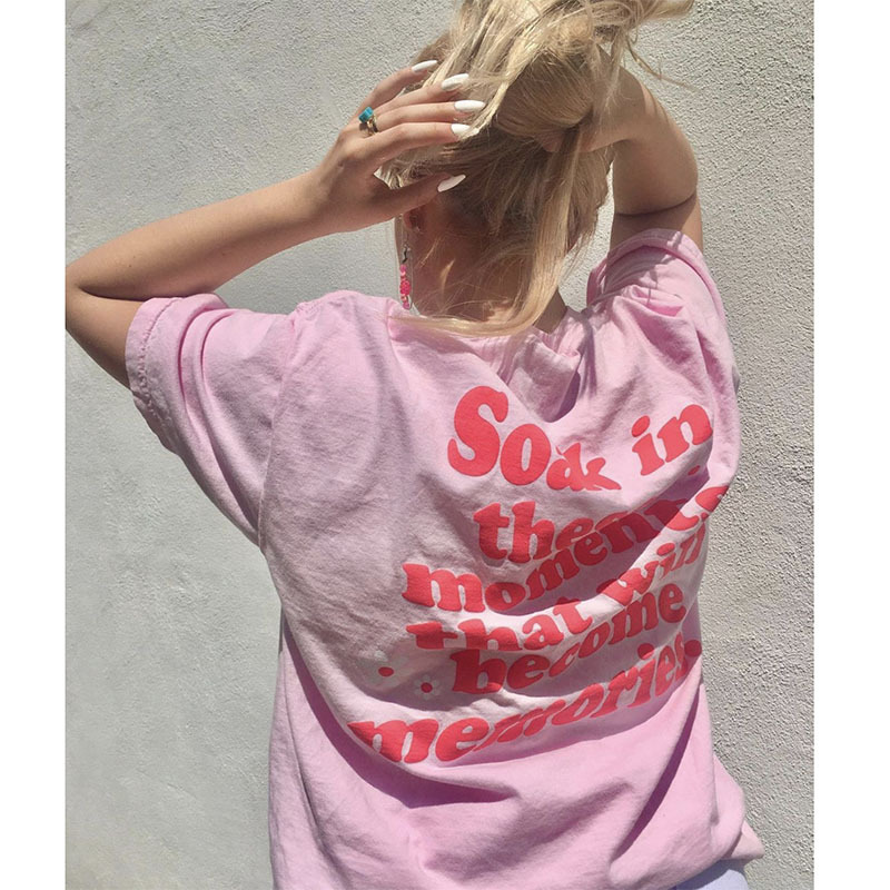 Women's Fashion Monogram Floral T-shirt