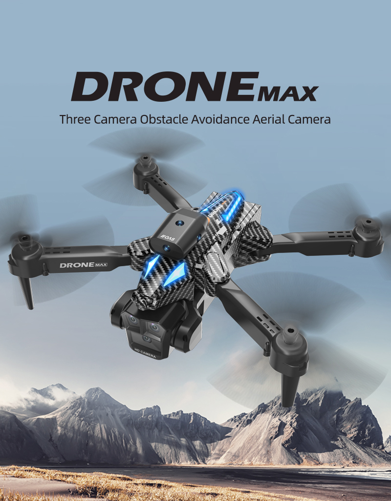 C10 Black - Triple Camera - Dual Electric Drone-BLACK detail