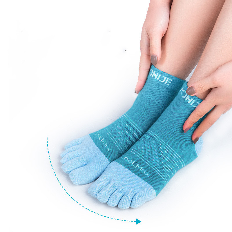 Sports Mid-tube Five-finger Breathable, Sweat-absorbing And Wear-resistant