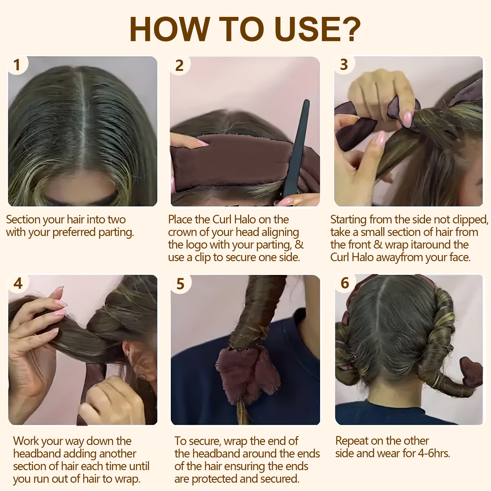 Satin Heatless Hair Curler, Lazy Natural Soft Wave DIY Heatless Curls For Sleep In Overnight, For All Hair Types 5