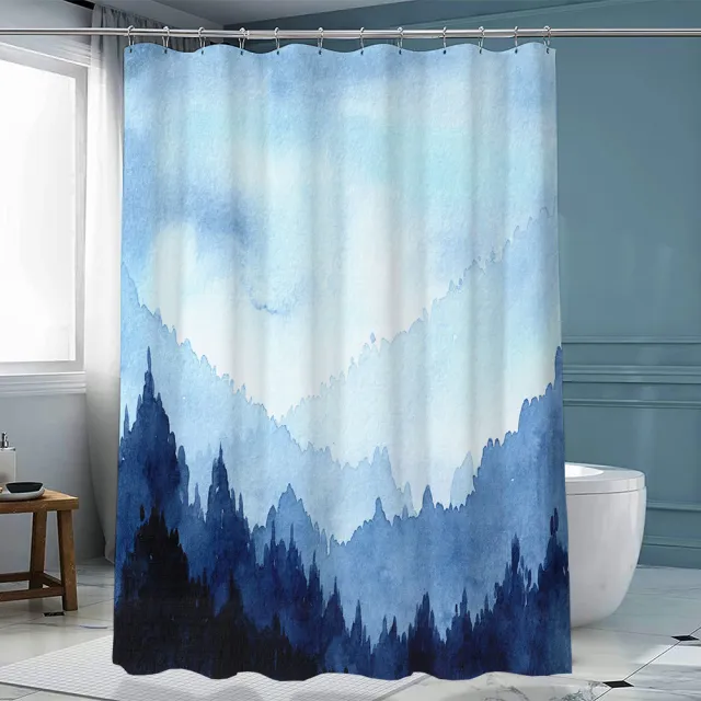 Ink Forest Shower Curtain With Hook L - Shop at LoveMi