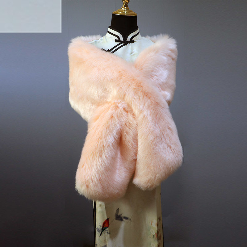 Light pink wide cape