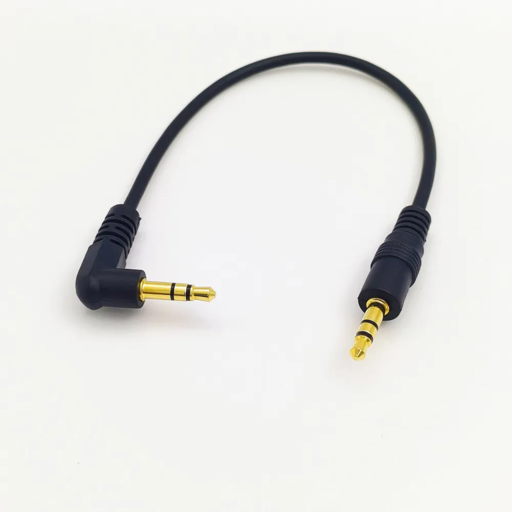 20CM35mm Male-to-male Speaker Cable Three-section Gold-plated Computer Cellphone Speaker Connection