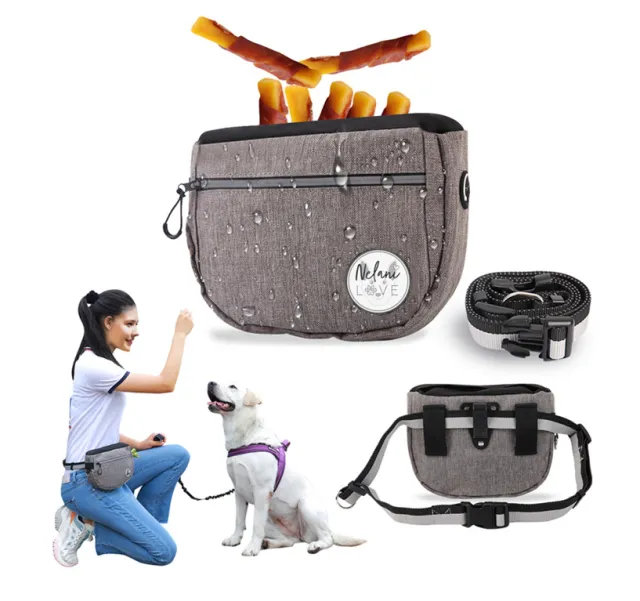 Pet Snack Bag For Walking, Walking The Dog Artifact, Outing Dog Training Snack Bag Grey - Shop at LoveMi