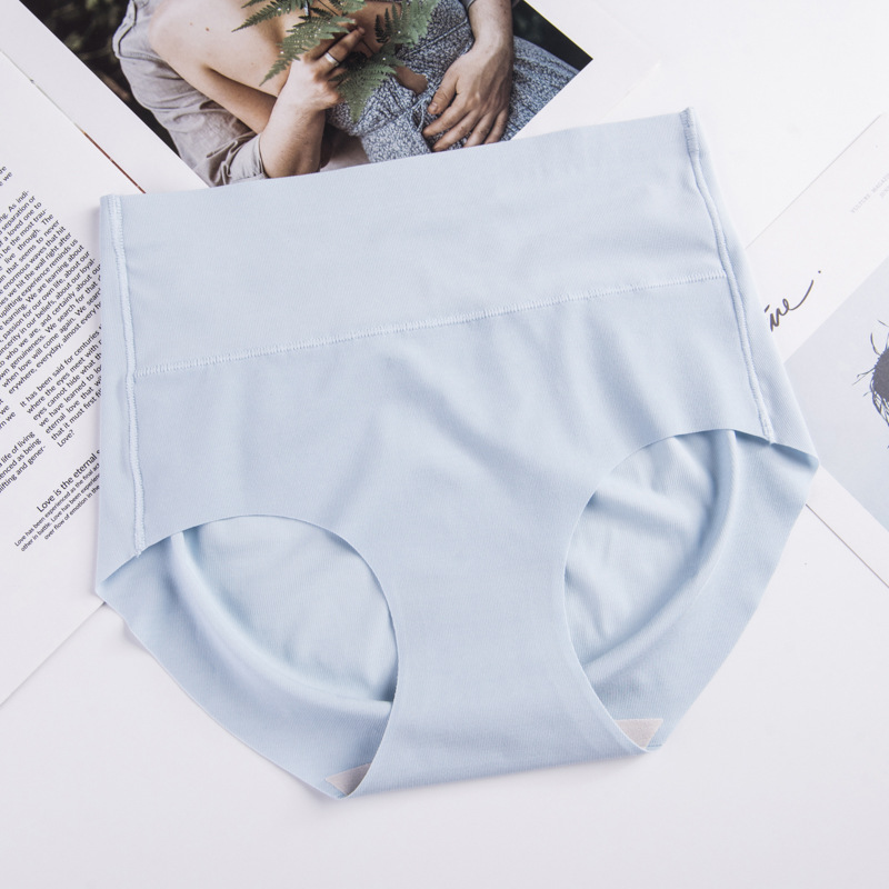 One Piece Seamless Women's High Waist Modal Breathable Briefs Blue - Shop at LoveMi