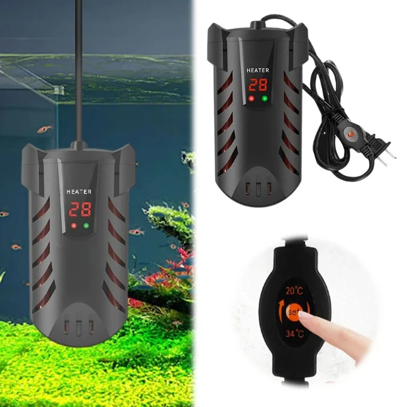 Digital Display Aquarium Turtle Heater Submersible Thermostat Constant Temperature Aquarium Heating For Turtle Fish Tank alternate view