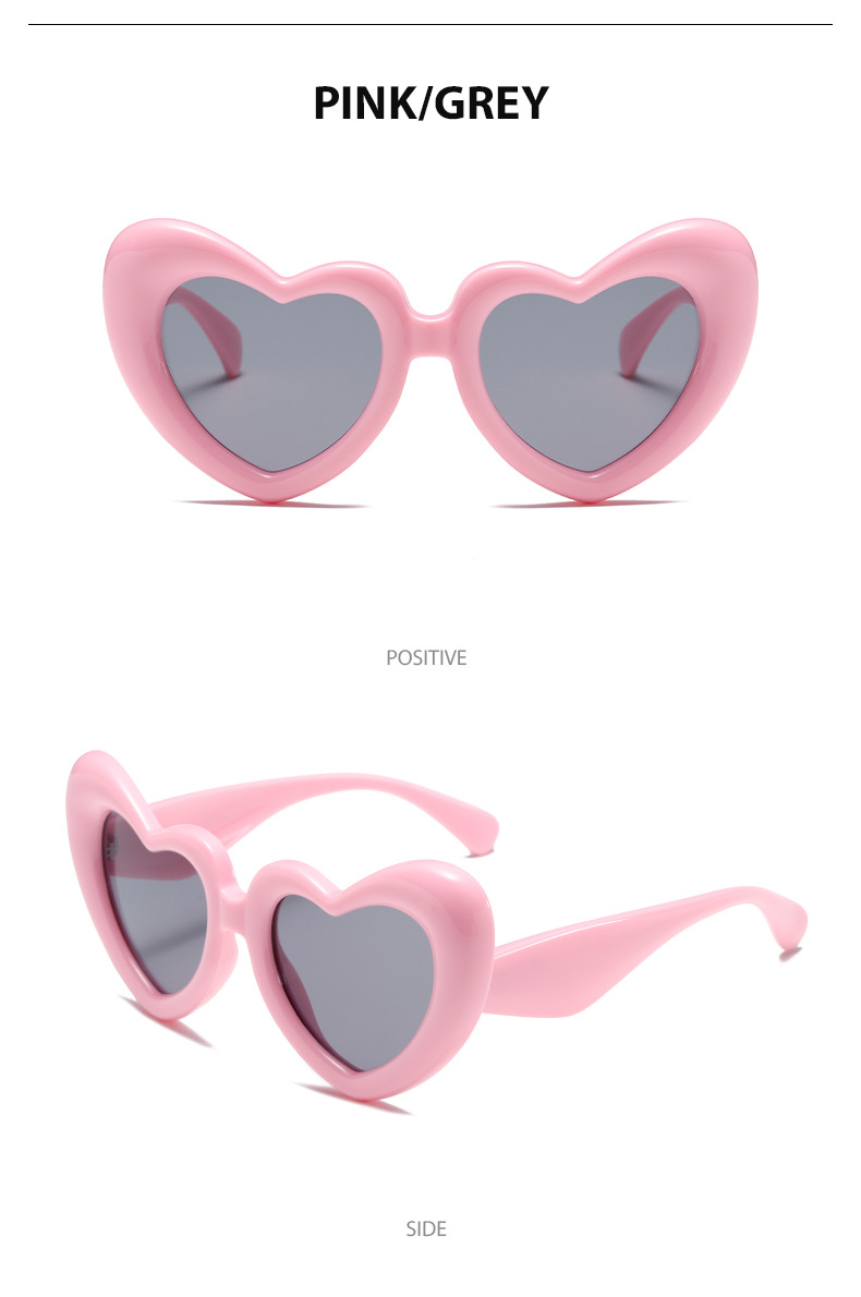 Title 11, Heart Shape Sunglasses Thick Frame Love Glasses...