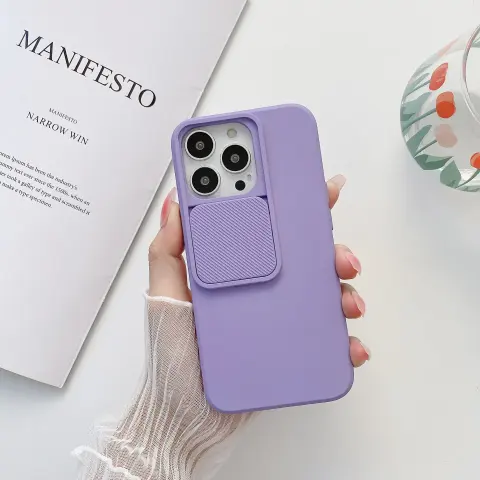 Sliding Window Cover Silicone Mobile Phone Protective Case