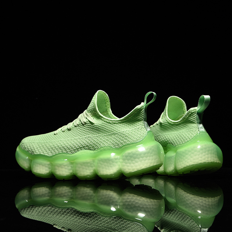 Title 2, Full length bubble pad sports shoes with breath...