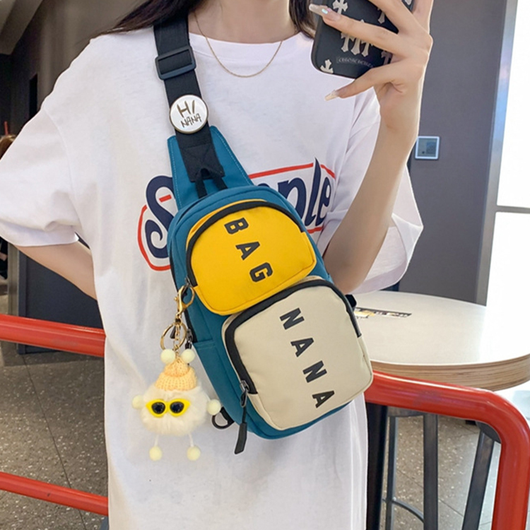 Casual Shoulder Chest Bag Personality Trend Mobile Phone Pocket Bag