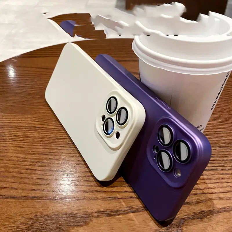 Liquid Silicone Mobile Phone Case With Lens Film Easy To Prevent Falling