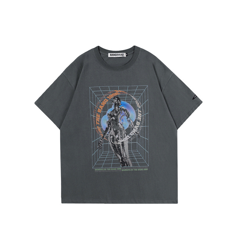 Couple Print Men's T-shirt Men's Student Base